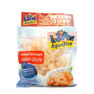 Aqua Blue Frz Cooked Shrimps Medium 400G