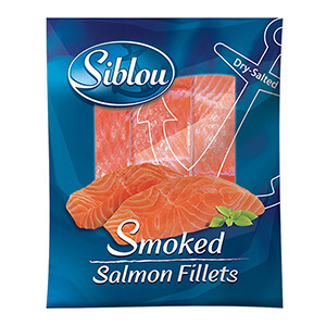 Siblou Frozen Salmon Fillets Smoked 450G