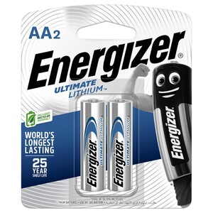 Energizer Lithium Battery Aa 2 Pieces