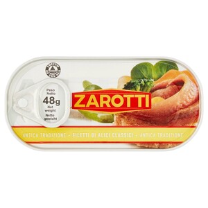 Zarotti Anchovies Fillets In Olive Oil 48G