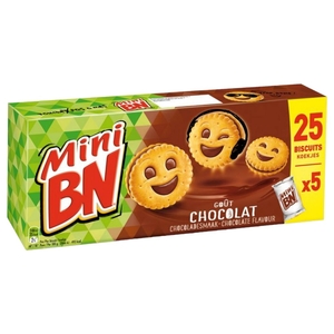 Bn Mini Biscuits Goût Chocolat 175G