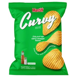 Master Curvy Chips Salt & Vinegar 65G