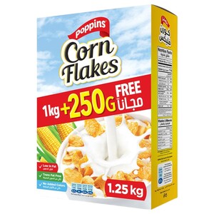 Poppins Corn Flakes 1Kg + 250G Free