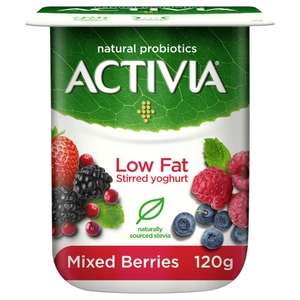 Activia Yoghurt Mixed Berries Light 120G