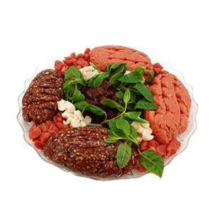 Raw Sheep Meat Plate - جاط نيّة