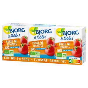 Bjorg Puree De Tomates 200G X3