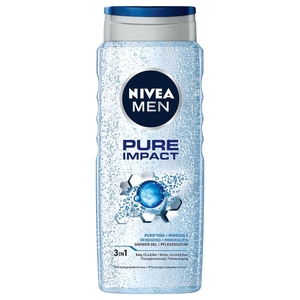 Nivea Shower Gel Pure Impact 500Ml