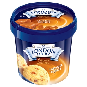 London Dairy Caramel Crunch Ice Cream 1L