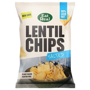 Eat Real Lentil Chips Sea Salt 113G
