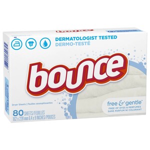 Bounce Free & Gentle Fabric Softener Dryer Sheets 80 Pieces