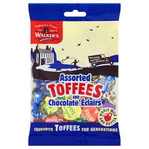Walker's Nonsuch Prepacked Assorted Toffees And Chocolate Eclairs 150G