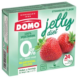 Domo Jelly Strawberry Diet Vegetarian 30G