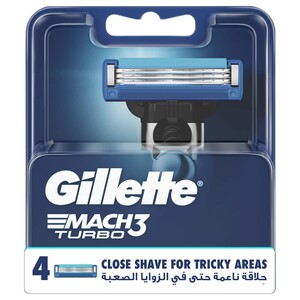 Gillette Mach 3 Turbo Blade 4 Pieces