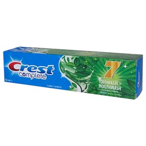 Crest Toothpaste Complete 7 + Mouthwash Herbal 100Ml