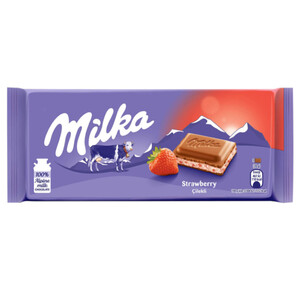 Milka Chocolate Bar Strawberry Yogurt 100G