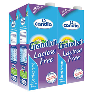 Candia Grand Lait Demi-Écrémé Lactose Free 1L X4