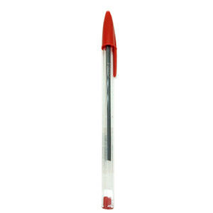 Bic Cristal Medium Box Red
