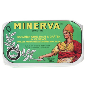 Minerva Sardines Smoked In Olive Oil 120G