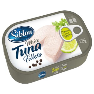 Siblou White Tuna Fillet Lemon & Pepper 120G