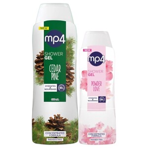 Mp4 Shower Gel Cedar Pine 650Ml + 300Ml