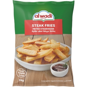Al Wadi Al Akhdar Frozen Steak Fries 1Kg