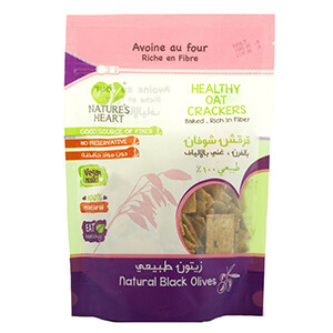 Nature's Heart Healthy Oat Crackers With Olive 150G