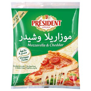 Président Mix Mozzarella & Cheddar 200G