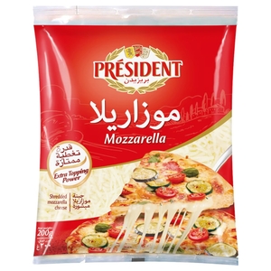 Président Shredded Mozzarella Cheese 200G