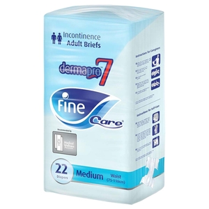 Fine Care Adult Briefs Medium 22 Pieces