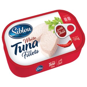 Siblou White Tuna Fillets With Chili 120G