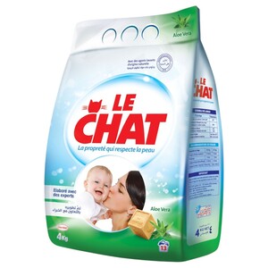 Le Chat Powder Laundry Detergent Aloe Vera Bag 4Kg