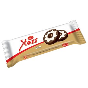 Elegance Stars Biscuits White Chocolate 34G