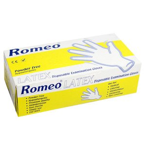 Romeo Latex Disposable Examination Gloves Small 100 Pieces