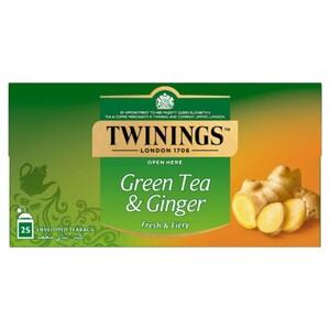 Twinings Green Tea & Ginger 25 Bags 40G