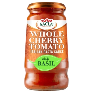 Sacla Classic Whole Cherry Tomato & Basil 350G