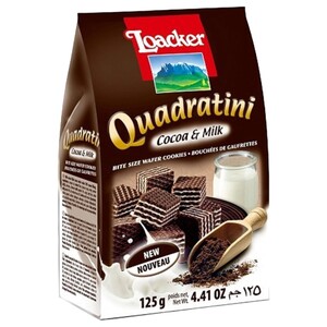 Loacker Quadratini Cocoa & Milk 125G