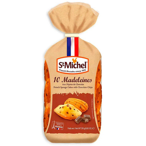 St Michel 10 Madeleines Aux Pépites De Chocolat 250G