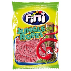 Fini Jellies Jungle Ropes Sour Strawberry 80G