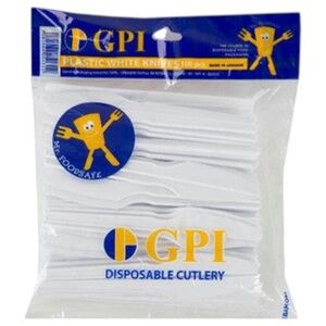 Gpi Knives White 100 Pieces