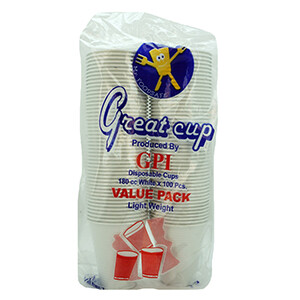 Gpi Great Cup White 180Cc*100 Cold Cp