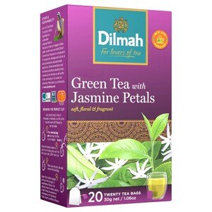 Dilmah Green Tea With Jasmine Petals 20 Tea Bags 30G