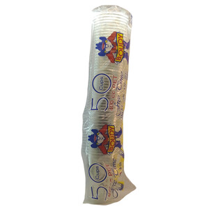 Boudy Disposable Plastic Cups 400Cc 50 Pieces