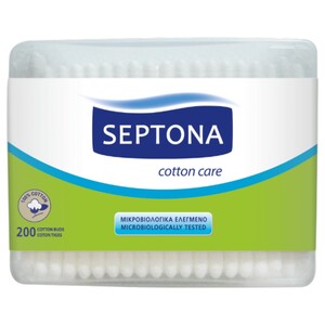 Septona Rectangular Cotton Buds 200 Pieces