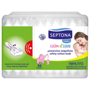 Septona Sensitive Cotton Buds For Kids 50 Pieces