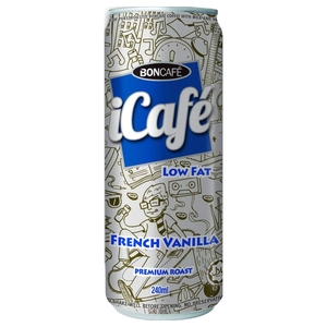 Boncafe Icafe French Vanilla Coffee Low Fat 240Ml