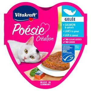 Vitakraft Cat Food Poesie Salmon & Spinach 85G