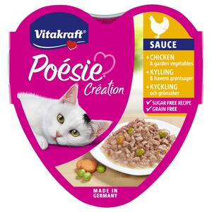 Vitakraft Cat Food Poesie Chicken & Garden Vegetables 85G