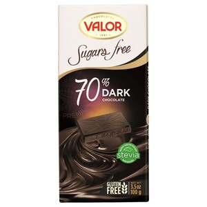 Valor 70% Dark Chocolate Sugar Free 100G