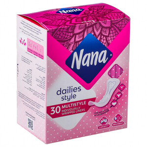Nana Pantyliners Multistyle 30 Pieces