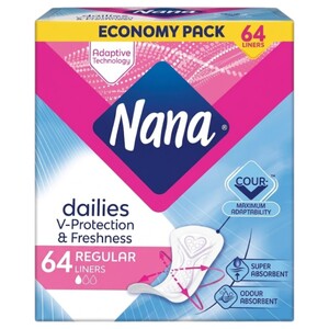 Nana Pantyliners Normal 64 Pieces